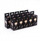 Лампа светодиодная филаментная Black Filament 11Вт P45 шар 2700К тепл. бел. E14 810лм GAUSS 105801111
