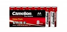 Элемент питания алкалиновый AA/LR6 1.5В Plus Alkaline LR6-SP8 (уп.8шт) Camelion 9283