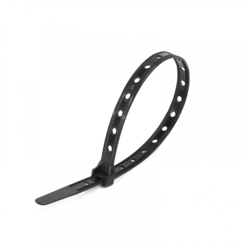 Хомут нейлоновый КСО"Multihole" 10х200 черн. (уп.100шт) Fortisflex 81156