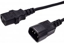 Кабель питания С13-C14, 3х1.0, 220В, 10A, 2200 Вт, чёрный, 0.6м Filum FL-PC16-C13-C14-0.6M