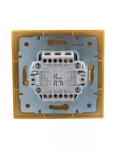 Выключатель 2-кл. СП Mira 10А IP20 ольха LEZARD 701-0701-101 фото 4