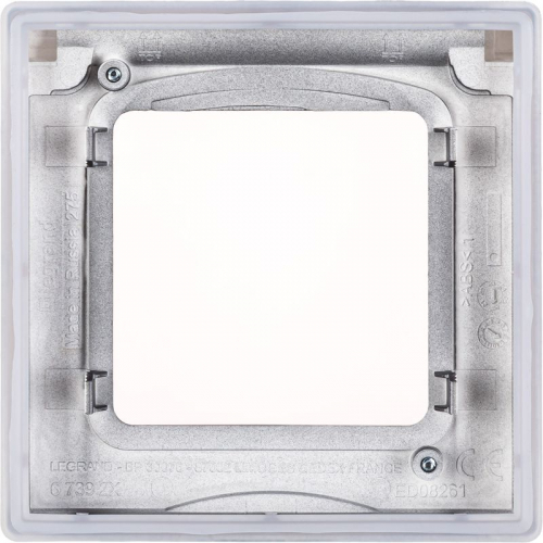 Рамка 1-м Inspiria IP44 с крышкой антрацит IEK 673923 фото 2
