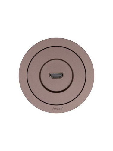 Розетка HDMI 1-м СП OSEN механизм шоколад LEZARD 743-7388-203 фото 4