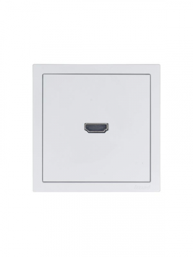 Розетка HDMI 1-м СП ZIMA IP20 механизм бел. LEZARD 704-0288-203 фото 3
