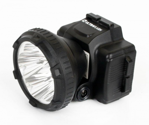 Фонарь аккумуляторный налобный LED5365 5LED 2 режима 220В пластик. черн. (бокс) Ultraflash 11648 фото 4