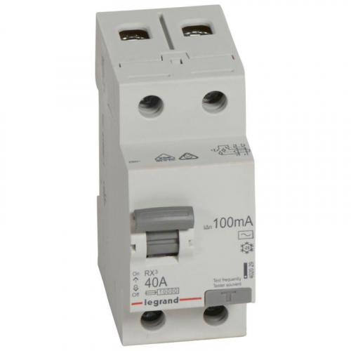 Выключатель дифференциального тока (УЗО) 2п 40А 100мА тип AC RX3 Leg 402029 фото 2