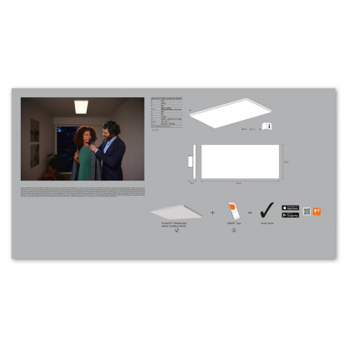 Светильник светодиодный SMART WIFI PLANON FRAMELESS 60X30TW LEDVANCE 4058075484412 фото 5