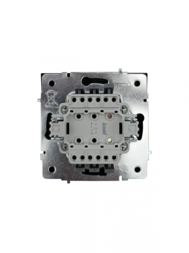 Кнопка звонка СП ZIMA IP20 безвинтов. зажим механизм черн. бархат LEZARD 704-4288-103QC фото 6
