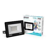 Прожектор светодиодный Elementary 20Вт 4000К IP65 1795лм 200-240В ДО черн. GAUSS 613100220