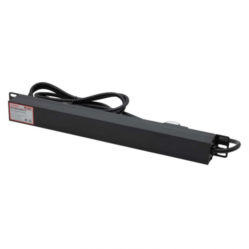 Блок розеток 8-м 10А IEC 60320 C13 для 19дюйм шкафов автомат защиты DKC R519IEC8CBC14 фото 3