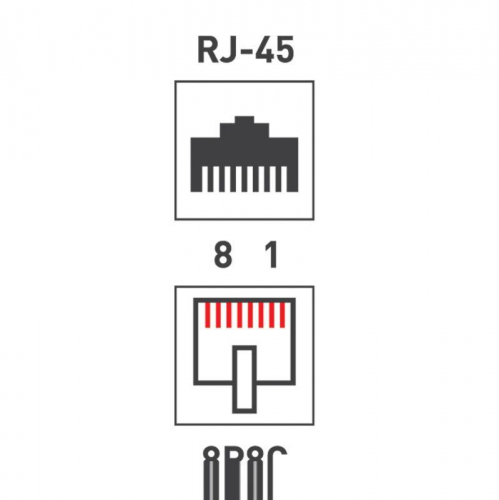 Джек компьютерный RJ45 (8P8C) кат.5E (уп.100шт) PROCONNECT 05-1021-6 фото 9