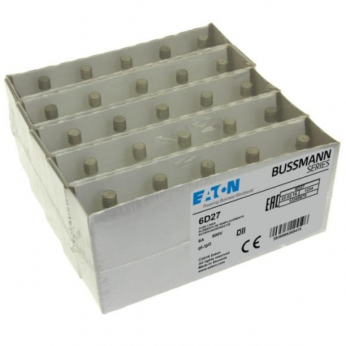 Предохранитель-D2 6А T GL/GG 500В AC EATON 6D27 фото 3