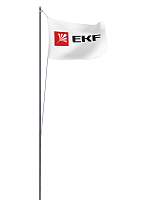 Мачта молниеприемная секционная пассивная стальная c флагом ММСПС-Ф-17 L17м PROxima EKF mmsps-f-17