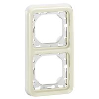 Рамка 2-м Plexo с суппортом верт. IP55 бел. Leg 069696