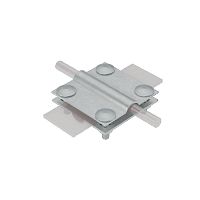 Соединитель крестообразный 2XS-D5-8-B30 AURAFORT ZN для прутка d5-8мм и полосы до 30мм с 2 пластинами сталь КМ MA0001