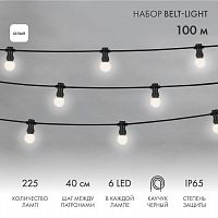 Набор "Евро Белт Лайт" 2жил. шаг 40см d45мм 6LED бел. 225 патронов 158Вт IP65 (уп.100м) Neon-Night 331-345