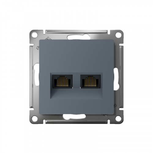 Розетка компьютерная 2-м AtlasDesign RJ45 кат.5E механизм грифель SE ATN000785 фото 2
