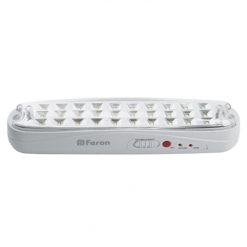 Светильник EM111 30 LED AC/DC аварийный бел. FERON 41533