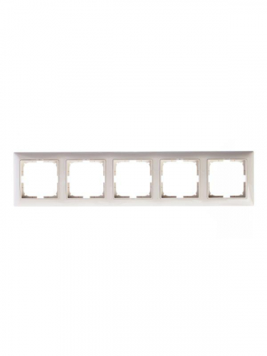Рамка 5-м Basic с декор. накл. сл. кость ABB 2CKA001725A1488 фото 2