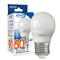 Лампа светодиодная ILED-SMD2835-G45-6-540-220-6.5-E27 (1116) IONICH 1543