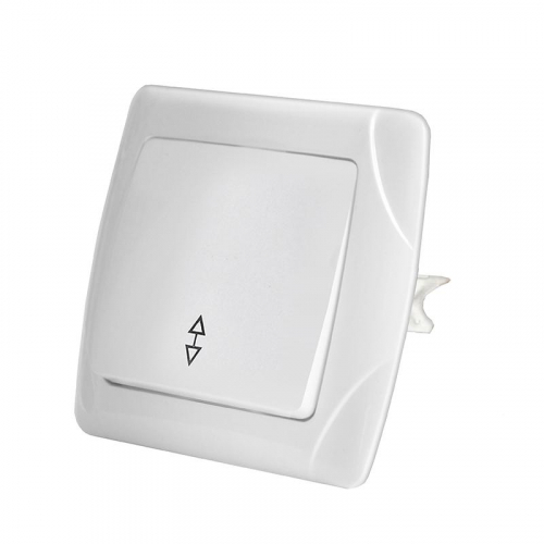 Переключатель проходной 1-кл. СП Маргарита 10А IP20 бел. UNIVersal М0025 фото 2