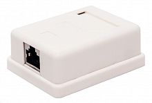 Компьютерная розетка настенная, 5E кат., 1 х RJ-45/8p8c, экранированная, 110/Krone, белый Filum FL-NA-SOCKET5E-3