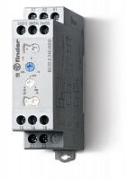 Таймер модульный мультифункциональный (AI; DI; SW; BE; CE; DE; WD) 24…240В AC/DC 2перекл. 12А Ш=22.5мм регулировка времени 0.05с…10дней IP20 FINDER 830202400000