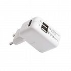 Устройство зарядное сетевое 2хUSB переходник+адаптер (СЗУ) 5В 2100мА+1000мА Rexant 18-1187
