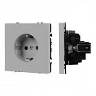 Механизм электрической розетки SCT-NOBE-MEU1-SFPL-IS (230В 16А) никель Arlight 059453