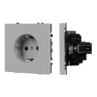 Механизм электрической розетки SCT-NOBE-MEU1-SFPL-IS (230В 16А) никель Arlight 059453