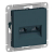 Розетка компьютерная 2-м AtlasDesign RJ45 кат.5E механизм изумруд SE ATN000885