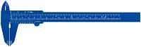 Штангенциркуль пластиковый 150мм/0.2мм MOS 19815М