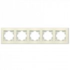 Рамка 5-м Афина универс. сл. кость (ivory) Universal A1042-I