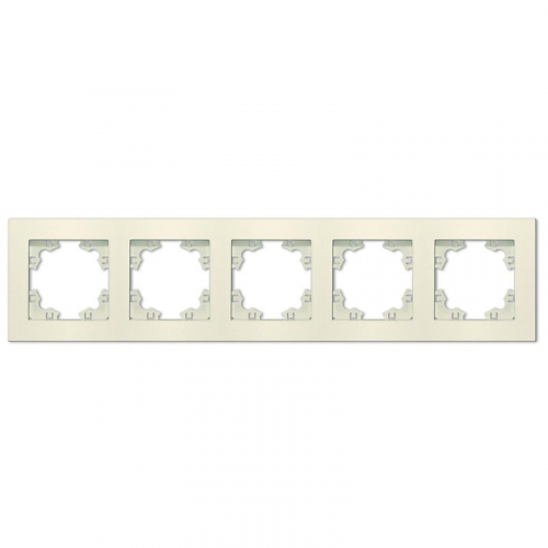 Рамка 5-м Афина универс. сл. кость (ivory) Universal A1042-I