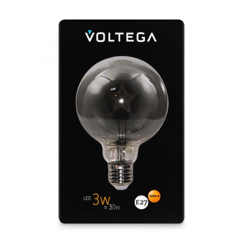 Лампа светодиодная Loft Led G95 3Вт 3000К E27 Voltega 8521 фото 6