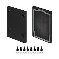 Заглушка IP-LINE-5475 BLACK глухая метал. черн. (комплект) Arlight 055283