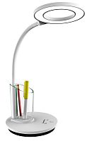 Светильник настольный KD-826 C01 LED 8Вт 230В 480лм сенсор. RGB-подсв. рег. ярк/цветов. темп. пенал бел. Camelion 14145