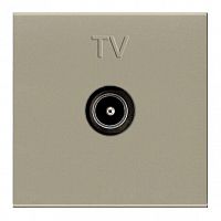 Розетка телевизионная TV 2мод. Zenit прост. механизм шампань ABB 2CLA225070N1901