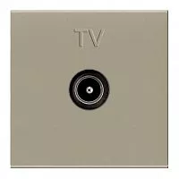 Розетка телевизионная TV 2мод. Zenit прост. механизм шампань ABB 2CLA225070N1901