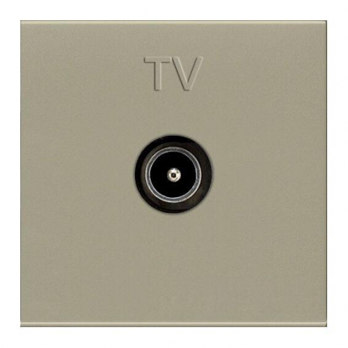 Розетка телевизионная TV 2мод. Zenit прост. механизм шампань ABB 2CLA225070N1901