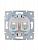 Розетка телефонная 2-м СП Karina RJ11 механизм бел. LEZARD 707-0288-138