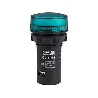 Лампа светодиодная OptiSignal Compact D22 С7-L-M3 зел. 230В AC/DC XB7EV03MP КЭАЗ 362159