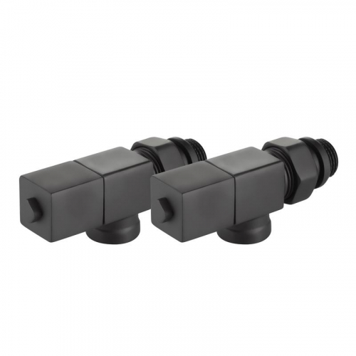 Набор дизайн-вентилей CUBE осевой 1/2дюйм черн. Royal Thermo НС-1422573 фото 6