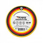 Изолента ПВХ 0.13х15мм 20м желт. (уп.10шт) Kranz KR-09-2602