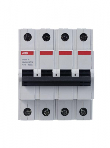 Выключатель автоматический модульный 4п C 16А 4.5кА Basic M BMS414C16 ABB 2CDS644041R0164 фото 4