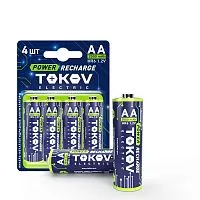 Аккумулятор AA/HR6 2500мА.ч (блист.4шт) TOKOV ELECTRIC TKE-NMA-HR6/B4