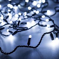 Гирлянда светодиодная ARD-STRING-CLASSIC-10000-BLACK-100LED-MILK-FLASH White230В 7Вт IP65 Ardecoled 031207