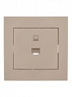 Розетка компьютерная СП Rain RJ45 крем. LEZARD 703-0303-139
