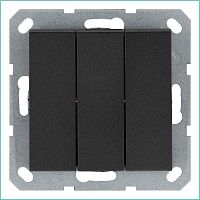 Выключатель 3-кл. 10А IP20 механизм антрацит Jasmart G3031B