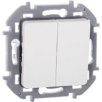 Выключатель 2-кл. Inspiria 10А IP20 250В 10AX механизм бел. IEK 673620